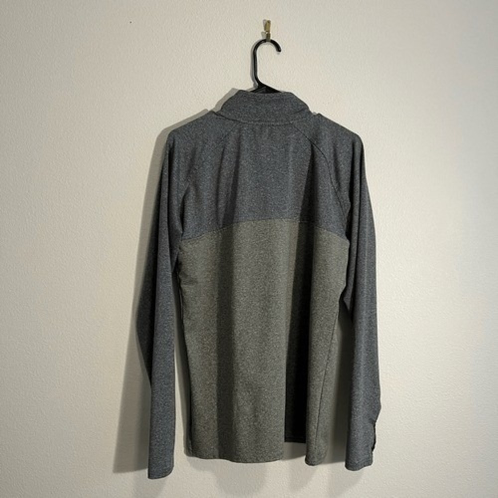Iowa Hawkeyes Rivalry Threads Women Grey Colorblock Asymmetric 1/4 Zip Top Large - Picture 3 of 6